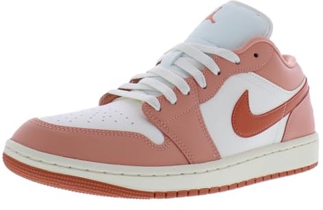 Air Jordan 1 Low Women's Shoes (Sail/Light Madder Root/Pale Ivory/Madder Root), Sail/Light Madder Root/Pale Ivory/Madder Root, 6 UK