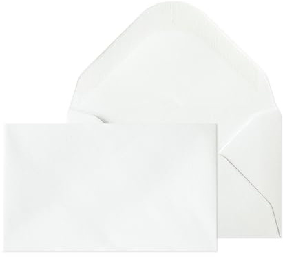 Blake Purely Everyday - White Small Envelopes 54 x 92mm - Pack of 1000-120 GSM Thickness - Gummed Mini Envelope 2.1 x 3.6 Inches - for Florist & Flower Bouquet - Business Supplies (M1033)