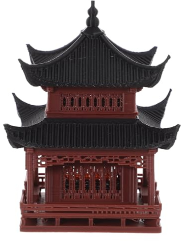 VALICLUD Pavillon Miniature pour Décoration De Bureau De Jardin Modèle De Pavillon De Style Japonais Accessoire Décoratif pour Aquarium Ornement De Table