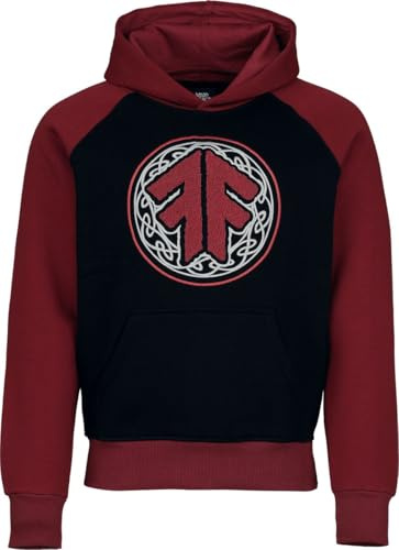 Amon Amarth Logo Männer Kapuzenpullover schwarz/Burgund Band-Merch, Bands