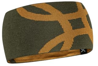 MONTURA Logo Stirnband aus Merinowolle Verde Salvia/Bronze Brown Gr. M Wärmeregulierung und antibakterielle Eigenschaften für jede Jahreszeit.