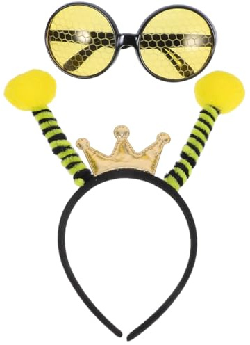 Bienen Haarreifen 2 Stück aus Stoff, Kostüm Accessoire im Bienen Design