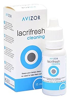 Avizor Lacrifresh Cleaning | Gotas de Limpieza y Humectación para Lentes de Contacto | Uso sin Retirar Lentes | Formato 15 ml