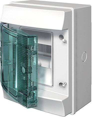 ABB Abb-entrelec Mistral65 Boîte de distribution de surface 12 modules Porte bleue transparente monophasé Plastique Mistral65-12 320 x 320 x 155 mm