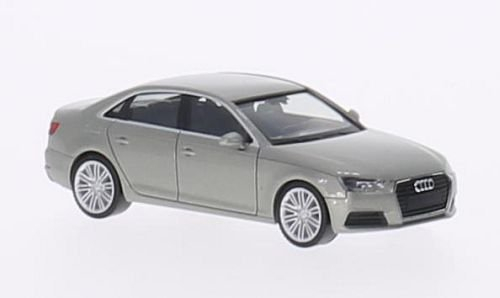 Audi A4 Limousine, Silber, 2015, Modellauto, Fertigmodell, I-Herpa 1:87