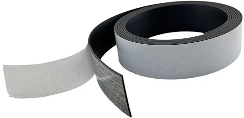 Master Magnetics ZG60A-A10BX Bande magnétique flexible avec dos adhésif, 0,6 cm d'épaisseur, 3,8 cm de large, 3,8 cm (1 rouleau)
