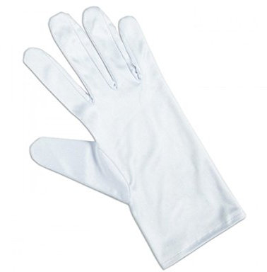 HELI Präsentationshandschuhe Größe M für Uhren, Schmuck, Sammler weiß 100% Baumwolle