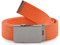 Merry Style Damen Gürtel Stoffgürtel P20 (Orange-Silber, 105 cm (Gesamtlänge 110 cm))