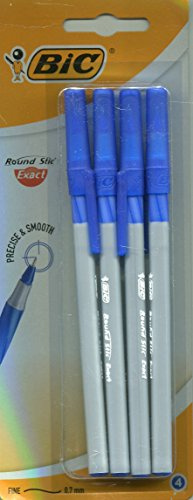 Dlugopis Round Stic Exact niebieski 4 sztuki