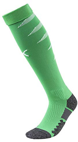 PUMA Herren Stutzen Team FINAL Socks, Bright Green-Puma White, 4, 703452