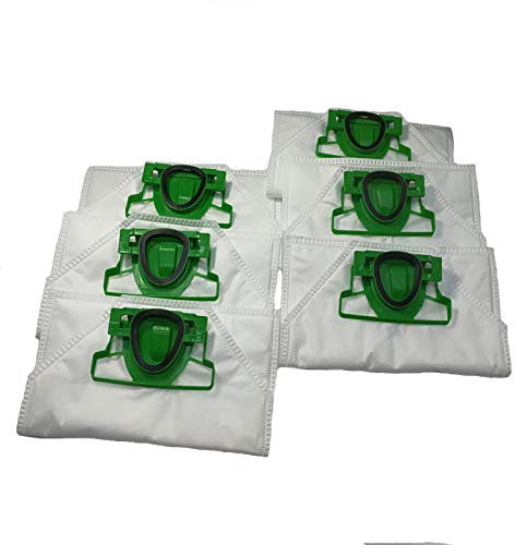 Louu 6 sacchetti per aspirapolvere in tessuto non tessuto per vorwerk VK200 FP200