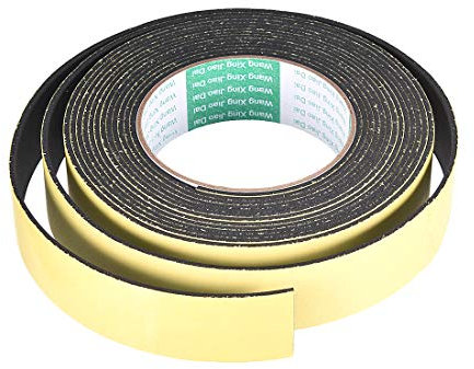 sourcing map Ruban d'étanchéité Joint Mousse Adhésive Bande Pour Fenêtre Porte Isolation 30mm Large 2mm Épais 5m Long