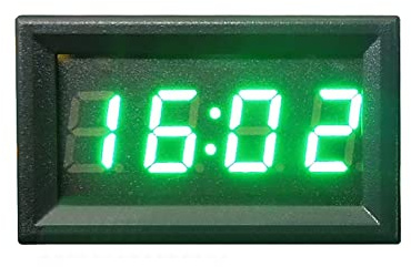 JOYKK 12V / 24V Auto-Motorrad-Zubehör-Dashboard-Digitaluhr-Anzeige - Grün