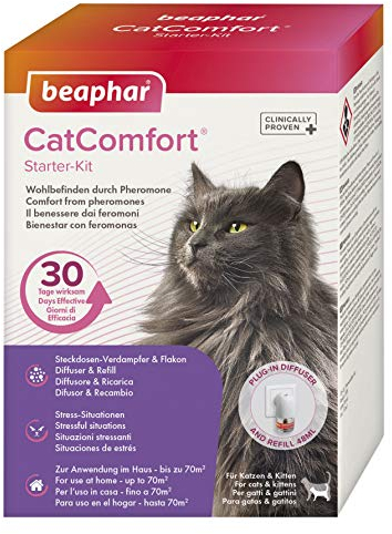 beaphar Cat Comfort Starter Kit, Beruhigungsmittel für Katzen mit Pheromonen, 1 Stück (1er Pack)