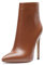 Castamere Polacchine Donna Stivali Cerniera Tacco a Spillo 12CM Marrone Pu Scarpe EU 44