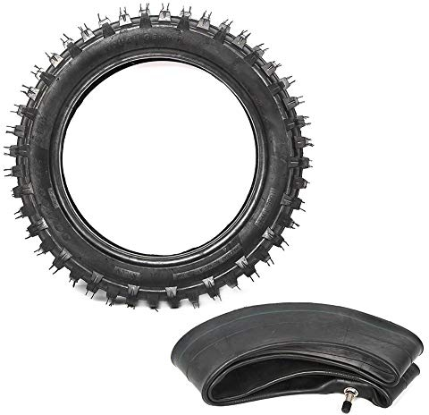 Motorradreifen Set Motorradreifen 3.00-12 80/100-12 Motorrad Gummireifen Schlauchsatz Ersatz für Pit Dirt Bike M TR20