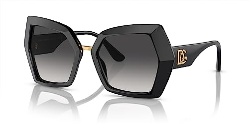 Dolce & Gabbana DG MONOGRAM DG 4377 Black/Grey Shaded 54/19/145 Damen Sonnenbrillen