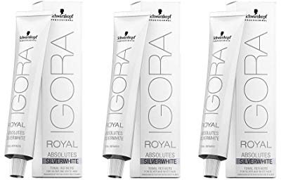 Schwarzkopf Igora Royal Absolutes Silverwhite 60ml Silber 3 Stück