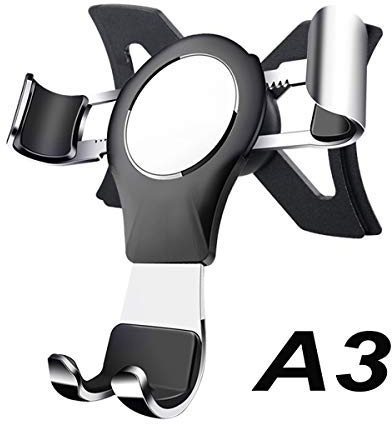 NewTH Soporte de teléfono para Audi A3, rotación de 360°, Bloqueo automático de Gravedad, Soporte para teléfono móvil para Audi A3/S3 2014-2019