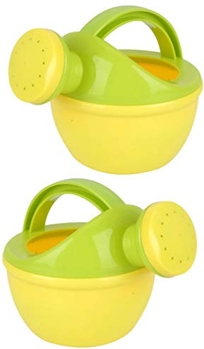NUOBESTY 2Pcs Kunststoff Gießkanne Kinder Gießkanne Kann Baby Bad Spielzeug Strand Spielzeug für Baby Kleinkinder Kinder Zufällige Farbe
