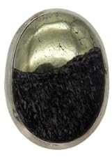 Ring Pyrit Schiefer in Sterlingsilber 925