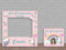 Oedim Photocall + Cartel Infantil Cumpleaños Unicornio Personalizado + Cartel, Eventos o Celebraciones puntuales, 100x100cm, 60x52cm, Ventanas Troqueladas, Divertido