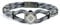 Trion:Z ICON Loop Stylish Bracelet for Men & Women with 6 x 1000 Gauss Magnetic Band Wristband (Grey/Silver, Medium)