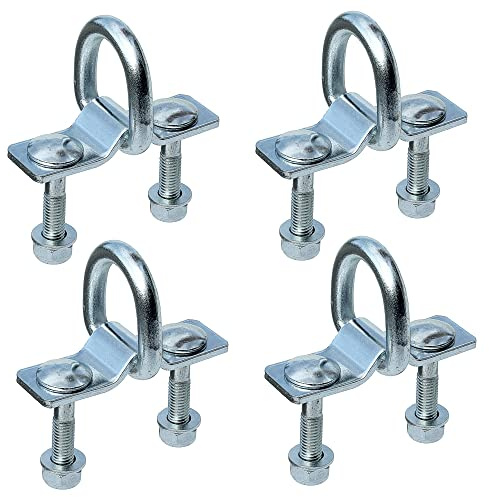 4x Lasche mit Ring Befestigungsösen Bodenösen Zurröse Zurrpunkt 2000daN