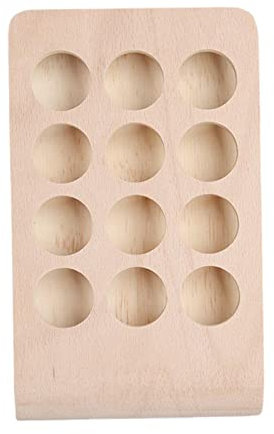 Amagogo 12 Löcher 15 Ml Rechteckiger Holzständer für ätherische Öle