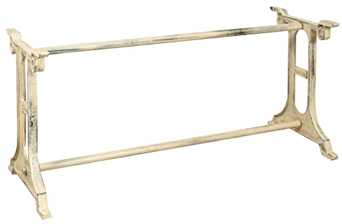 Biscottini Untergestell für Gusseisen-Tisch L156XPR55XH69cm | Antiker Esstischfuß | Liberty-Tisch außen und innen