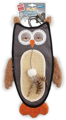 Gigwi Interactive Cat Toy Scratcher with Sisal Belly and Catnip for Indoor and Outdoor Cats and Kittens Claw Sharpener Toy