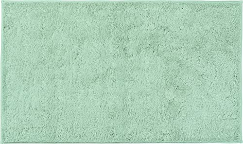 Erwin Müller Badematte, Badteppich Uni ULM - Baumwolle, kuschelig, rutschhemmend, für Fußbodenheizung geeignet - Jade Größe 70x120 cm