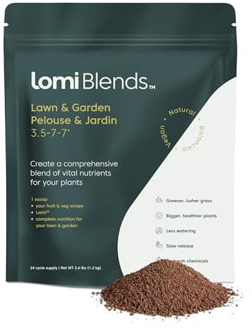 Lomi | World's First Smart Waste Kitchen Composter | Turn Waste into Natural Fertilizer with a Single Button with Lomi Classic, The Smart Waste™ Electric Kitchen Composter (Lomi Blends)F