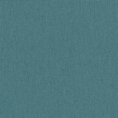 Erismann Tapete | Kollektion Fashion for Walls 4 | 10376-19 | Vliestapete | Uni/Einfarbig | 0.53 x 10.05 m | Türkis | Wohnzimmer | Flur | Büro | Küche | Wohnräume
