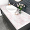 HotDecor Marble Self Adhesive Wallpaper Pink and White Sticky Back Plastic Roll Gloss Marble Vinyl Wrap for Kitchen Cupboards Worktop Vinyl Covering Pink Bedroom Wallpaper Waterproof 60cm X 300cm