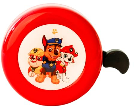Oirigaga Fahrradklingel Kinder, Dog Patrol Fahrradglocke Laut Kinderfahrrad Klingel, Klein Kind Fahrrad Glocke Bunt Cartoon Anime Bike Bell, Mini Bicycle Klingel mit knackig Klang für Jungen Mädchen