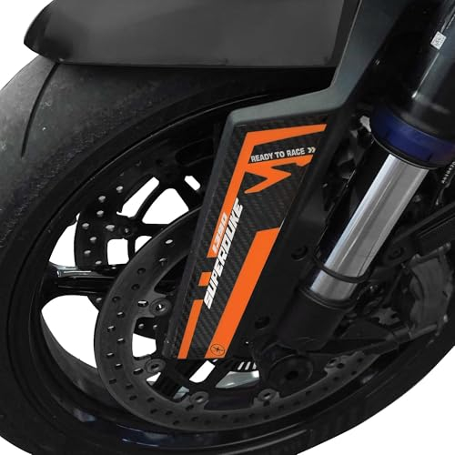 labelbike - 3D Aufkleber Dekorationen und Schutz für Motorrad Kotflügel kompatibel mit KTM 1390 Super Duke R 2024 - Farbe Orange
