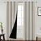 BellaHills Verdunkelung Vorhang Blickdicht Wohnzimmer Gardinen mit Ösen H260xB140cm Thermo Vorhänge Blackout Curtains for Living Room, Pumice Stone