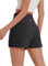 PINSPARK Sporthose Kurz Damen Hohe Taille Badeshorts Sport Shorts Kurze Badehose Weites Bein Schnelltrocknend Sommer Beach Yoga Gym Shorts Trainingsshorts mit 2 Tasche