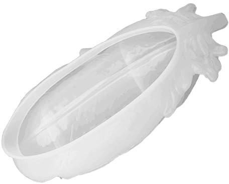 BELLIFFY 1stk Schale Silikonform Verspiegelte Tabletts Plattengussform Langlebige Plattenform Betonschale Lagerplattenform Betonformen Quadratisches Tablett Konkretes Epoxid Kieselgel Weiß