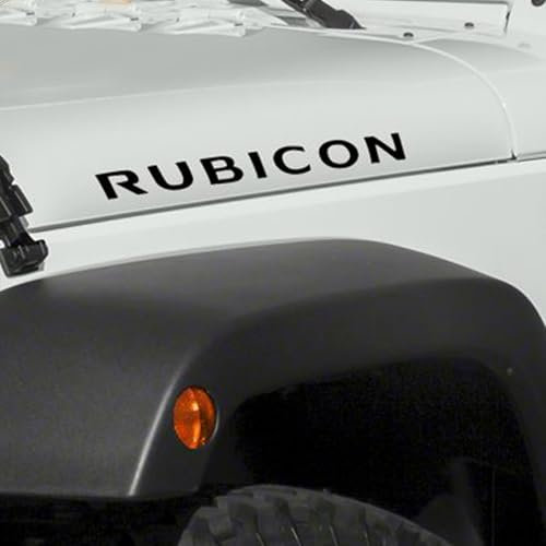 Adesiv in PVC per auto, compatibile con Jeep Wrangler Rubicon Nero