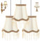 Lampenschirm für Tischlampe,3 Stück Lampenschirm Retro,Viktorianischen Stil,für Dekorative Innenräume,Wohn- & Schlafzimmer Nachttischlampe,Tischleuchte