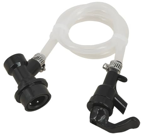 Kit for linea di birra con chiusura a sfera da 50 cm con rubinetto da picnic e tubo in silicone - Distributore portatile di fusti for birra fatta in casa for bar ed eventi