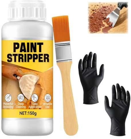 Paint Remover, Paint Stripper, 150 g, Softens Paint, Easy Application | Paint Varnish Remover, Gentle on Surfaces, Removes Multiple Layers, Wood Furniture, Doors, Metal, Glass and DIY Crafts