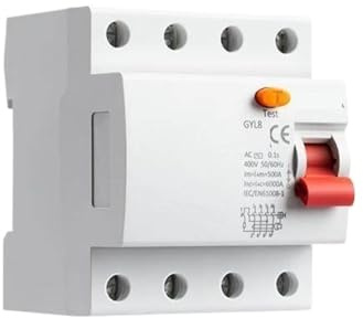 Disjoncteur de protection contre les fuites GYL8, type AC, 300mA, 63A, 4P