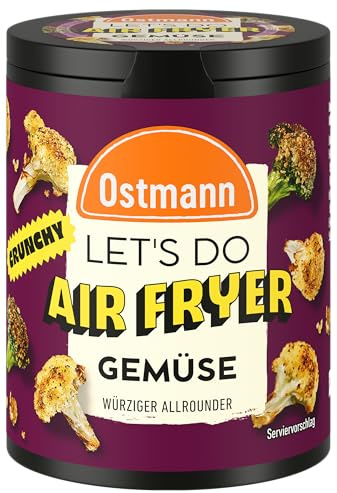 Ostmann Gewürze - Let's Do Airfryer Gemüse Gewürz | 60 g in Metalldose | Würziger Crunch für Gemüse aus der Heißluftfritteuse