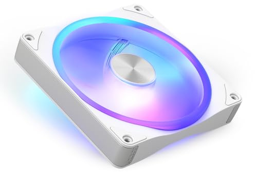 NZXT F140U Ultra - 140mm PWM Multi-Zone RGB Lüfter - Weiß | 140mm Ultra RGB-Lüfter mit Multi-Zonen-Beleuchtung und flüsterleiser PWM-Kühlung. Premium-Bauweise, CAM-sync RGB.