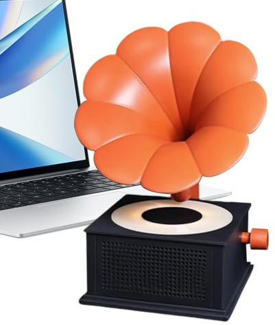 Altoparlanti Portatili Grammofono Portatile | Cassa Stereo Senza Fili con 3 Modalità Luce per Esterno Camera da Casa Cucina