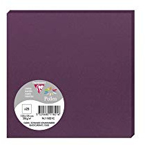 Clairefontaine 11821C - Eine Packung mit 25 Pollen 13,5 x 13,5 cm 210g, Cassis