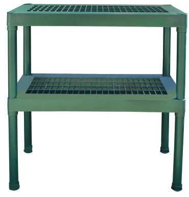 Rion 2 Tier Green Staging Bench